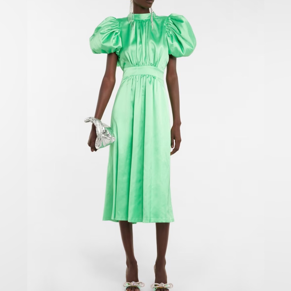 New with tags ROTATE
Noon green satin midi dress size 36